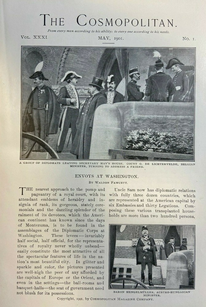 1901 Political Envoys at Washington D. C.  illustrated