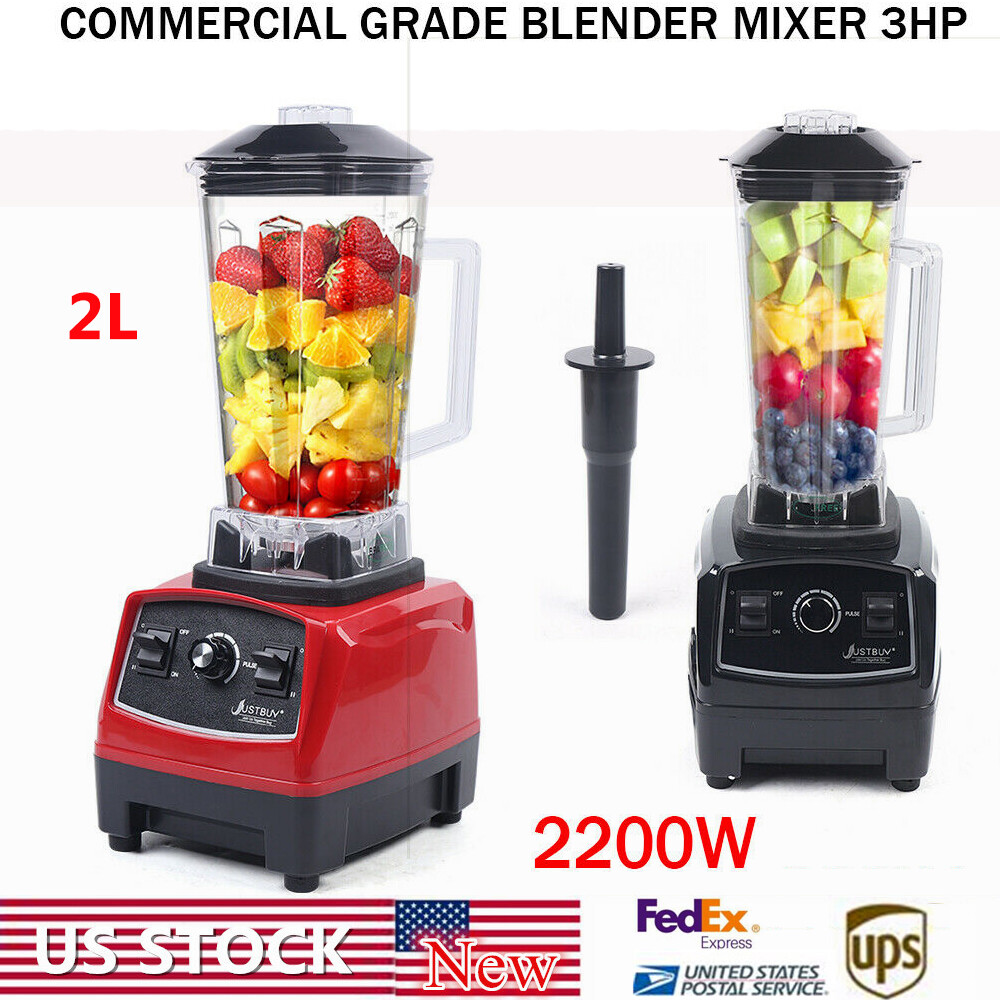 2L 2200W 3HP Heavy Duty Blender for Juicing Food Ice Crushing