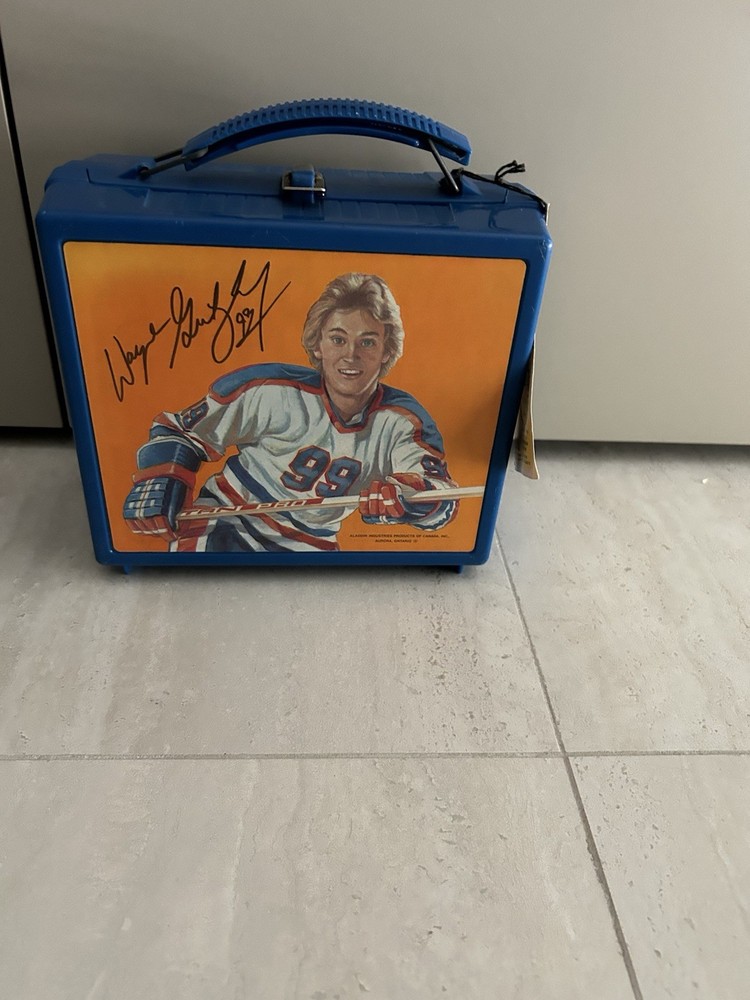 Vintage 1980s Wayne Gretzky #99 Lunch Box and Thermos w Original Aladdin TAG NM