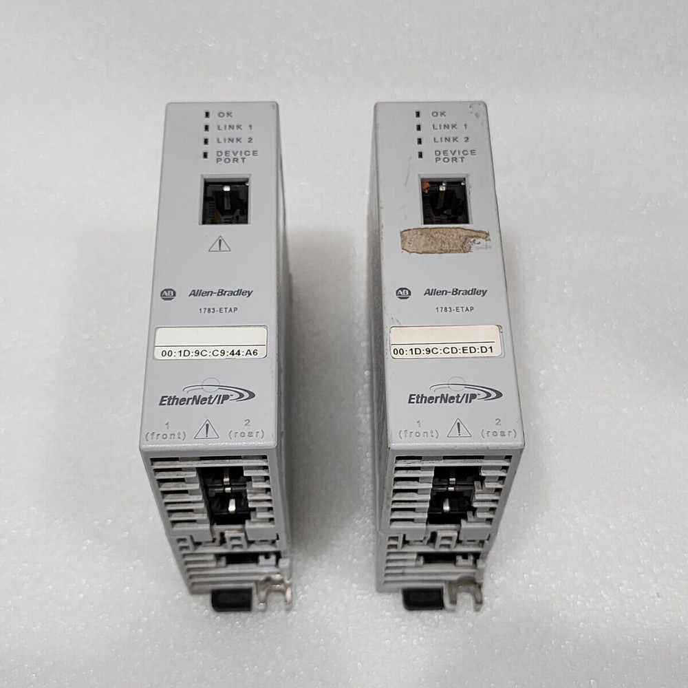 2 X ALLEN BRADLEY CAT 1783-ETAP SWITCH 23911 FOR PARTS NOT WORKING LOT OF 2 PC