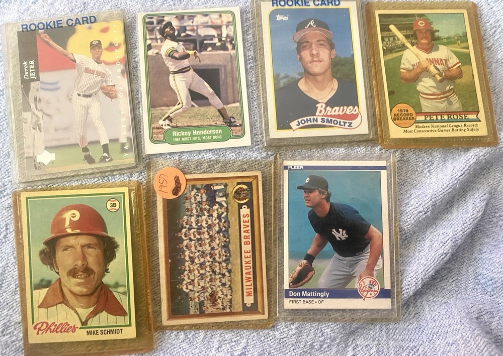 Rare Baseball Card Bundle From 50s-80s. Never Been Out of Plastic Cover.