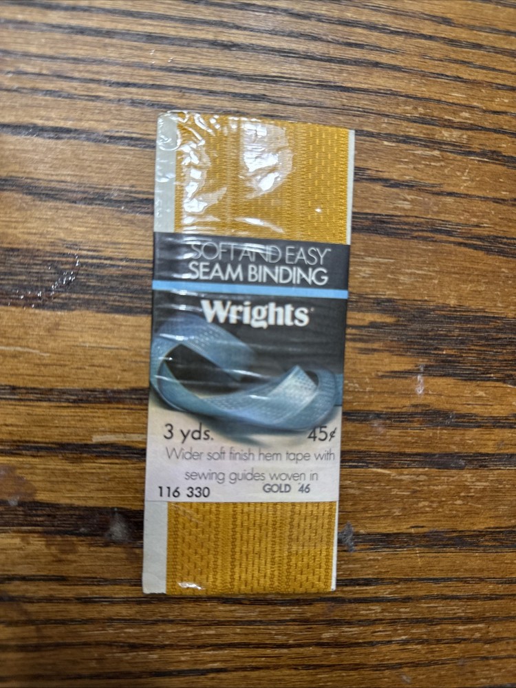 Wrights Soft And Easy Hem Tape Gold 46 Packages Wide Hem Tape Vintage