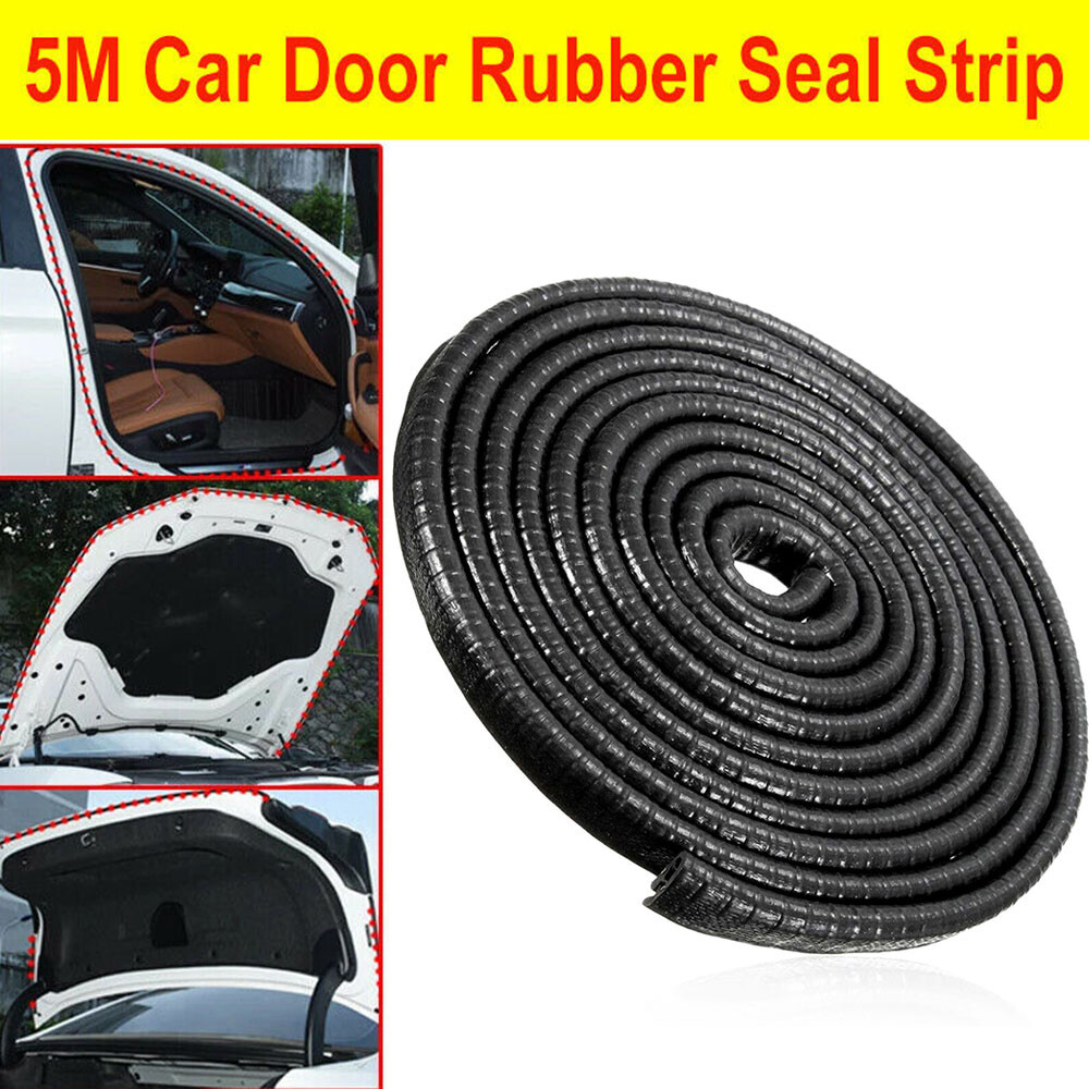 1/2Set Car 16ft Trim Edge Molding Door Rubber Seal Strip Scratch Protector Guard