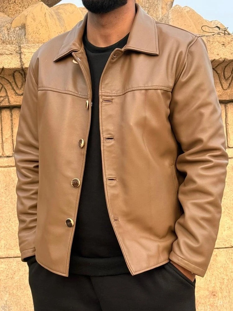 The Tan Leather Jacket Sheepskin