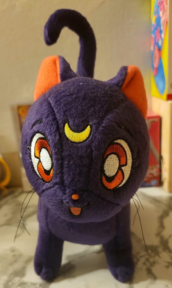 Sailor Moon Plush Luna Cat Stuffed Animal Purple Great Eastern Entertainment 7