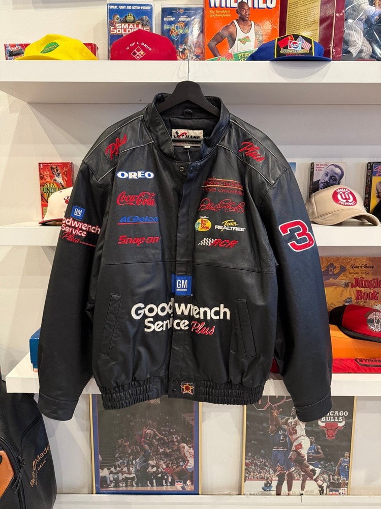 Dale Earnhardt Goodwrench Chase Authentics by JH NASCAR Leather Racing Jacket XL