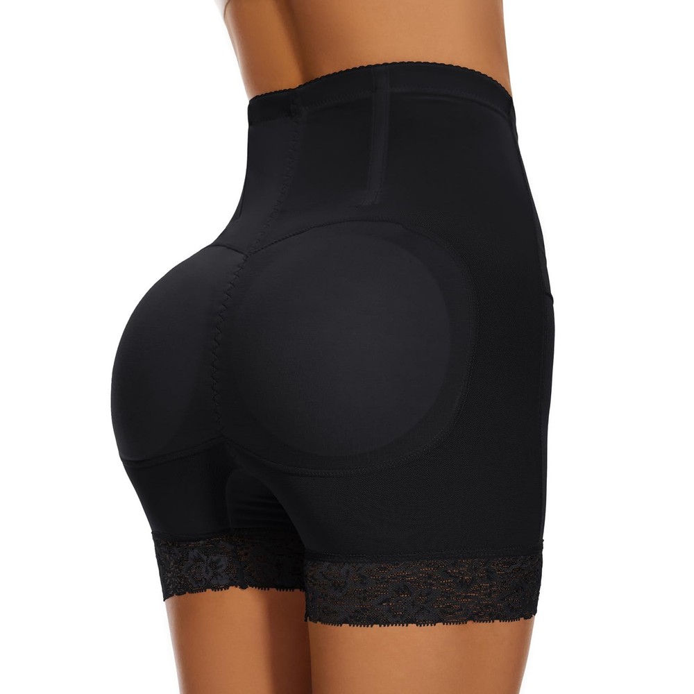 Seamless Padded Underwear for Women Butt Lifter Shapewear with Booty Pads