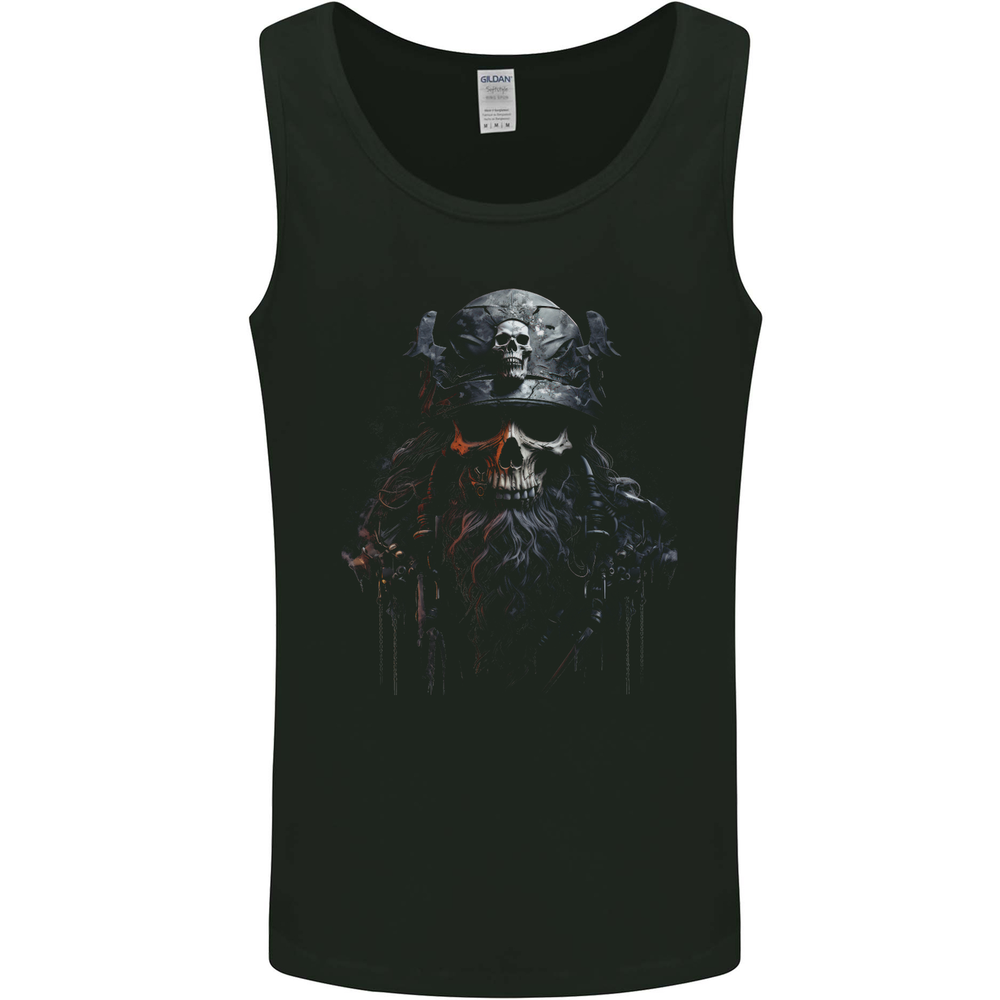 Hardknock Warrior Skull Viking Mens Vest Tank Top
