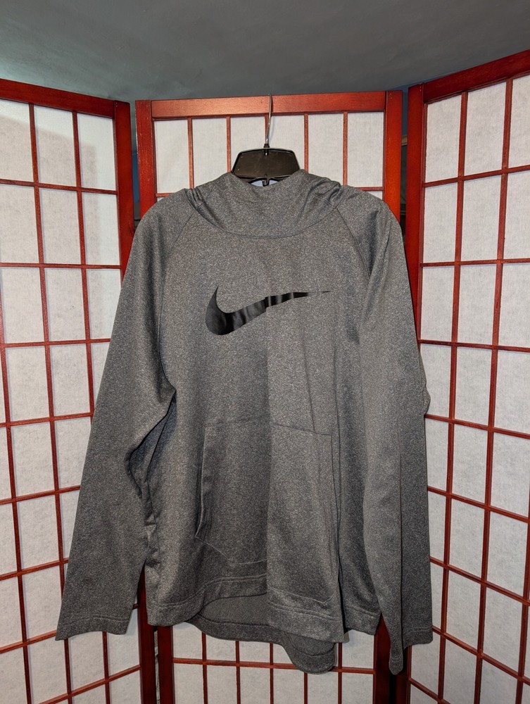 Nike Hoodie Mens Large Dri-Fit Pullover XL Kangaroo Pockets