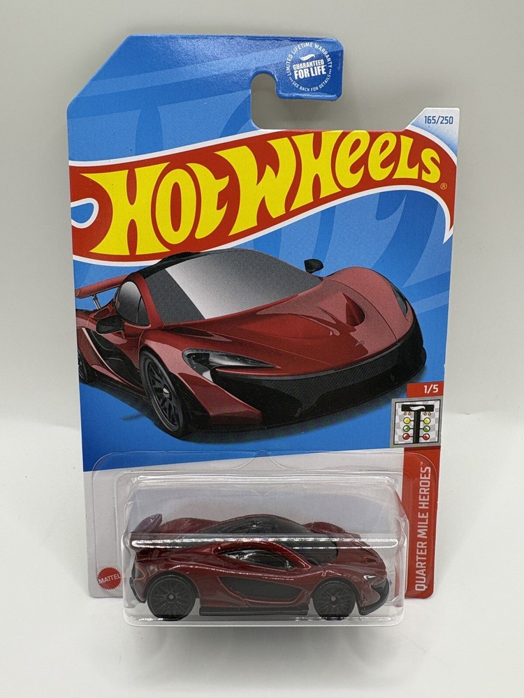 Hot Wheels 2024 McLaren P1 Red Quarter Mile Heroes New