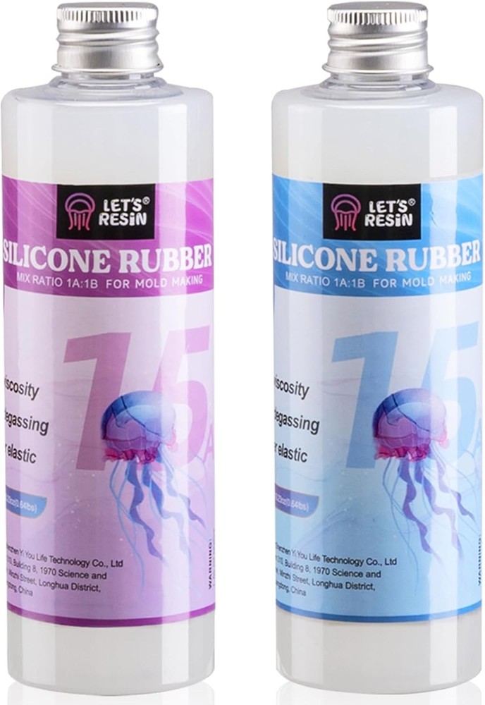 LET'S RESIN Silicone Mold Making Kit-Translucent 20oz, Translucent Clear