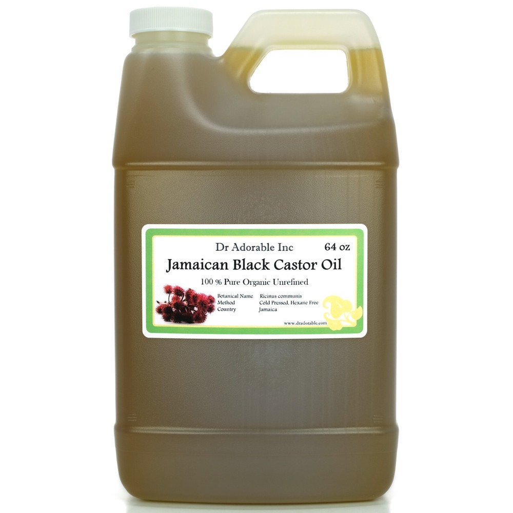 64oz Premium Jamaican Black Castor Oil Super Potent Strengthen Grow Restore Hair
