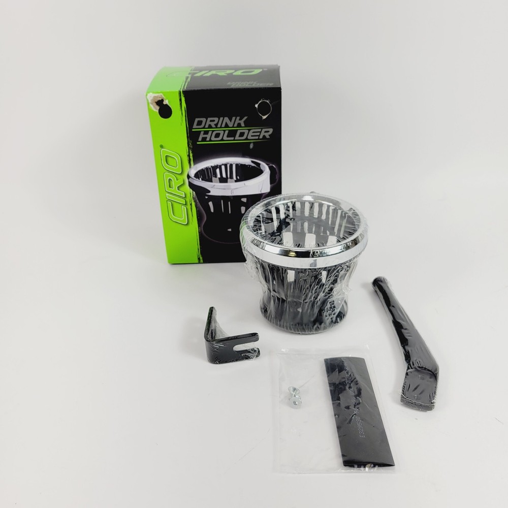 CIRO 0636-0027 50422 Drink Holder - Passenger Mount - Chrome 2014-2020 Harley