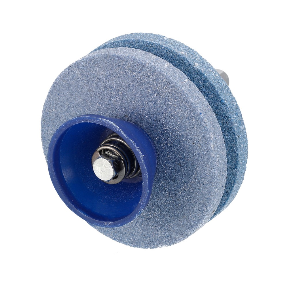 Double Layer Corundum Lawn Mower Blade Sharpener in Blue