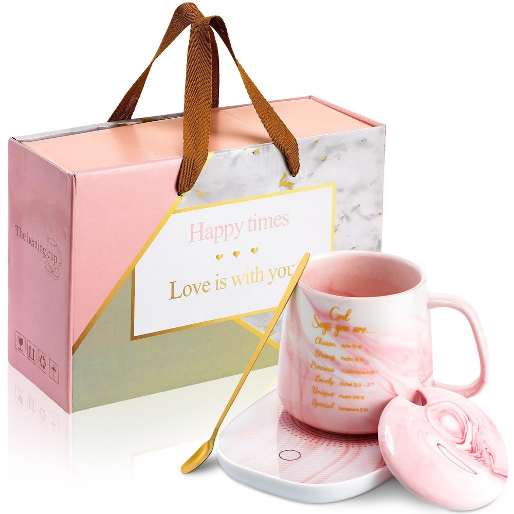 Nitial Christian Gifts God Says You are Coffee Warmer with Mug Set for Women ...