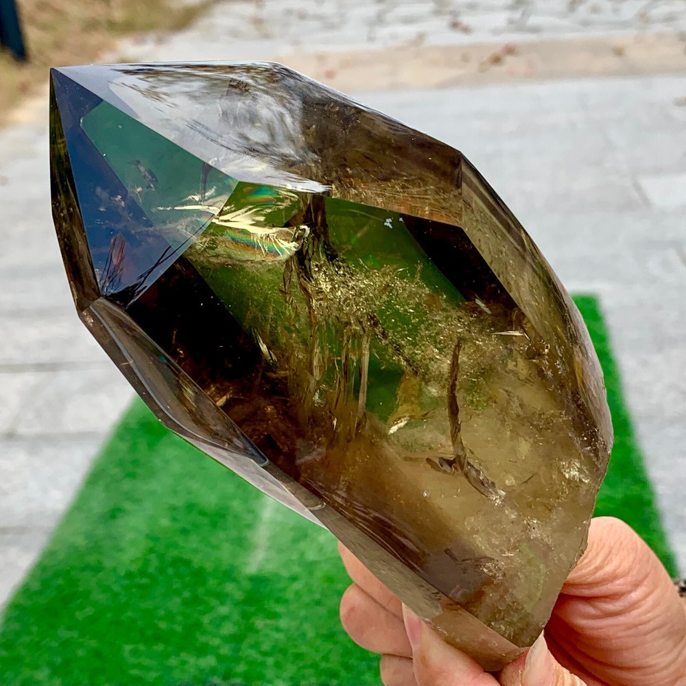 2.42LBGNatural transparent Citrine somkey quartz point chakra spiritual sample