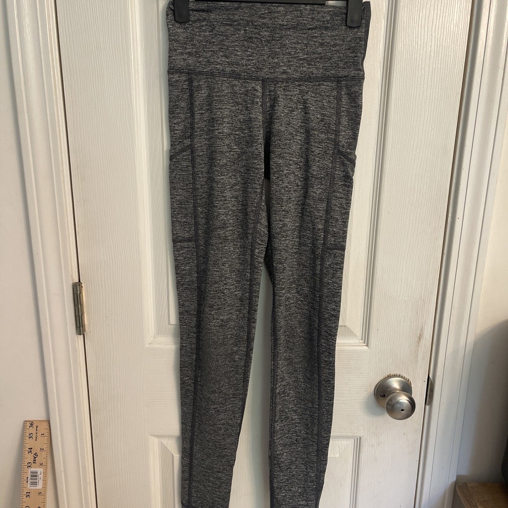 Aerie Women's Chill Play Move Stretch Leggings with Pockets Gray White Size XS