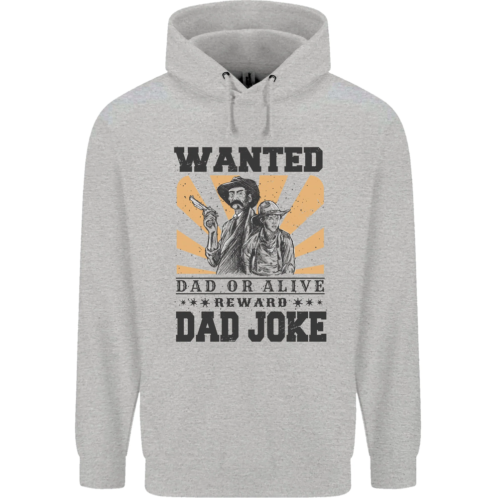 Father's Day Dad Joke Funny Cowboy Poster Mens 80% Cotton Hoodie