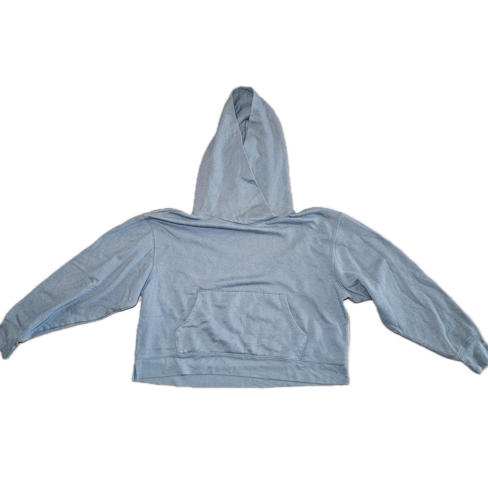 Zella Women's Cali Slouchy Hood Blue Hoodie Size L
