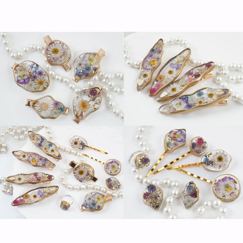 UV Resin Mold for DIY Irregular Hair Clips and Handmade Jewelry Accessories