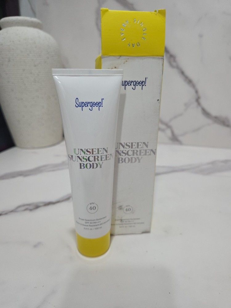 Supergoop! Unseen Sunscreen Body SPF 40 3.4 Oz - EXP 04/27 - New Damaged Box
