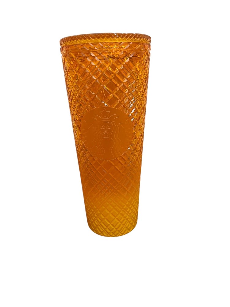 Starbucks 2022 Summer Mango Orange Gradient Jeweled 24 oz Venti Tumbler New