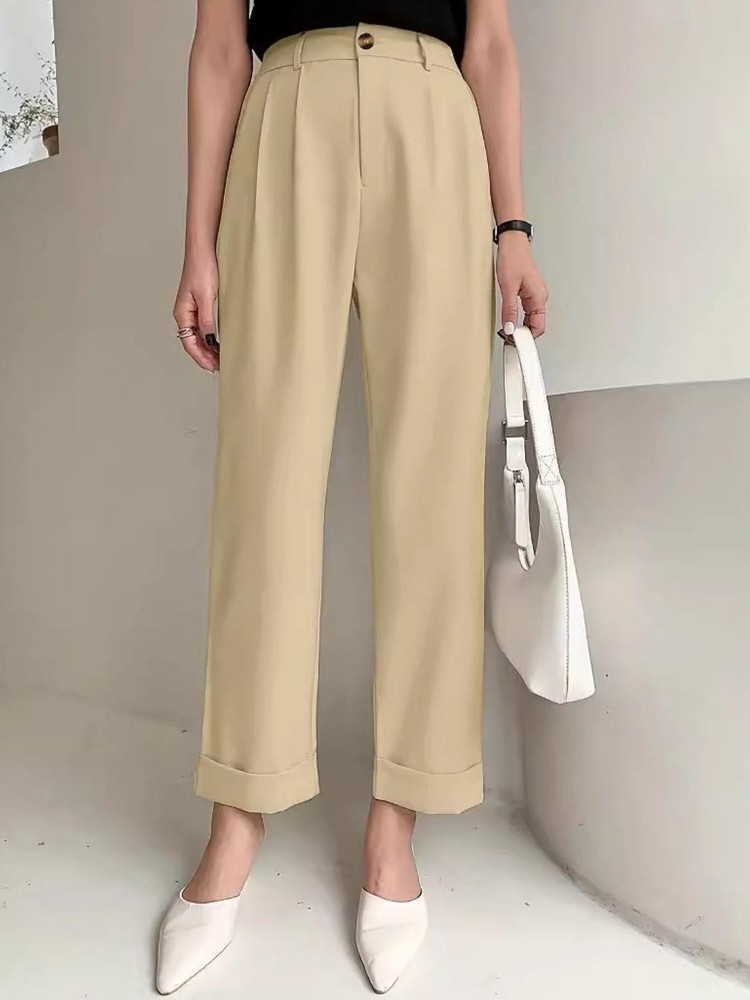 Full Size High Waist Stretch Comfort Pants for Women