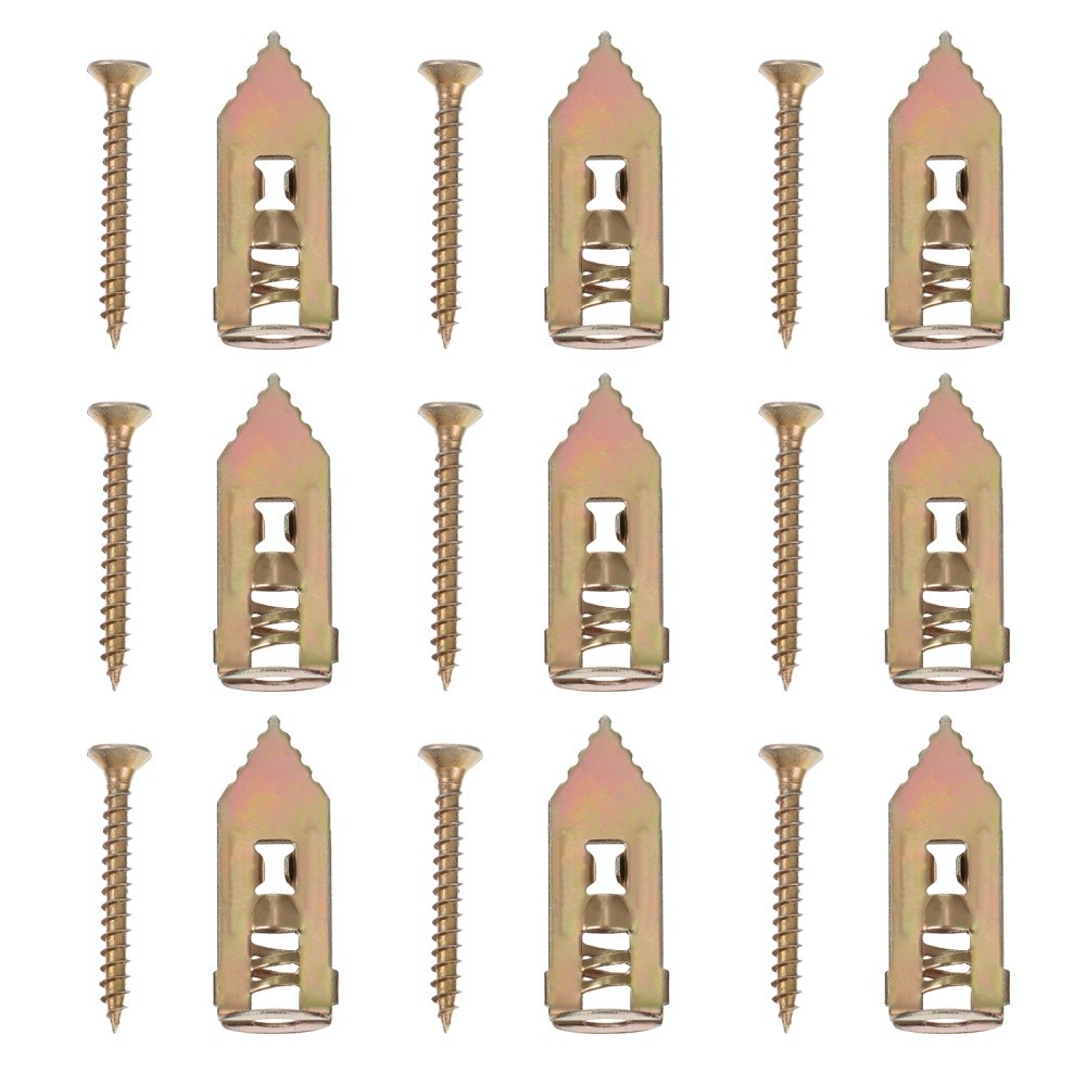 Punch Expansion Screw Plasterboard Drywall Anchors Fixing Kit with Screws