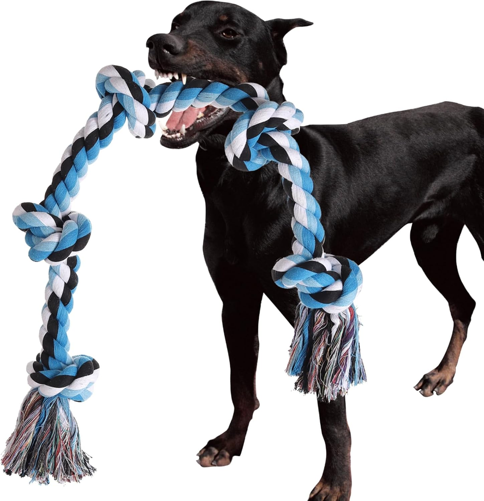 Dog Rope Toys for Large Dogs Aggressive Chewers, Dog Chew Toys for Large Breed I