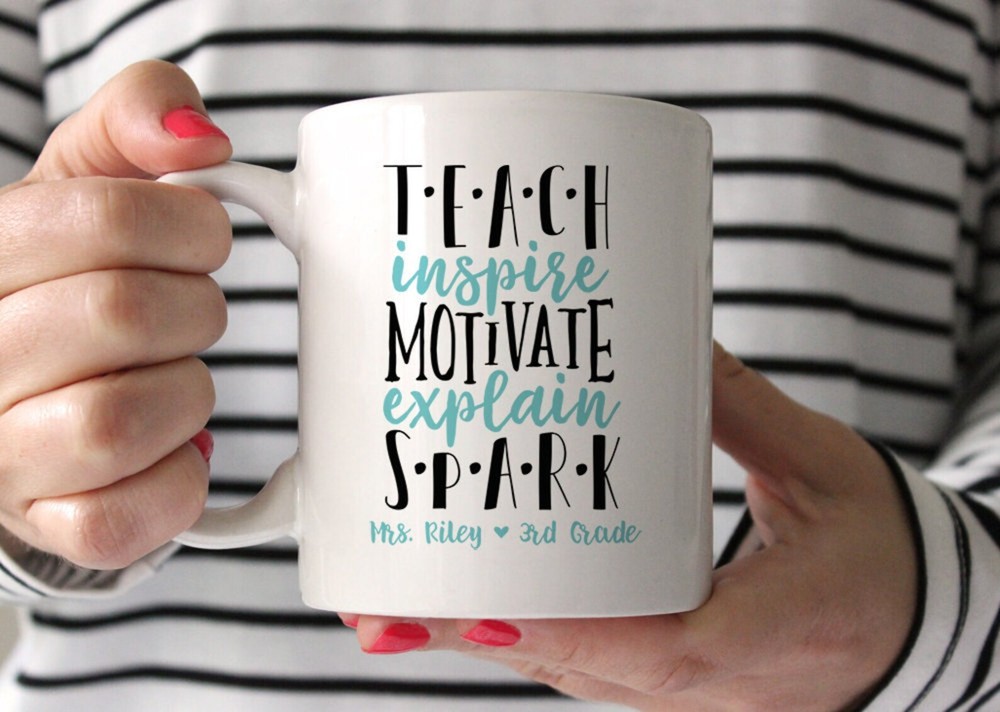 Teacher Gifts Personalized Kindergarten Teacher Appreciation Gift Coffee Mug