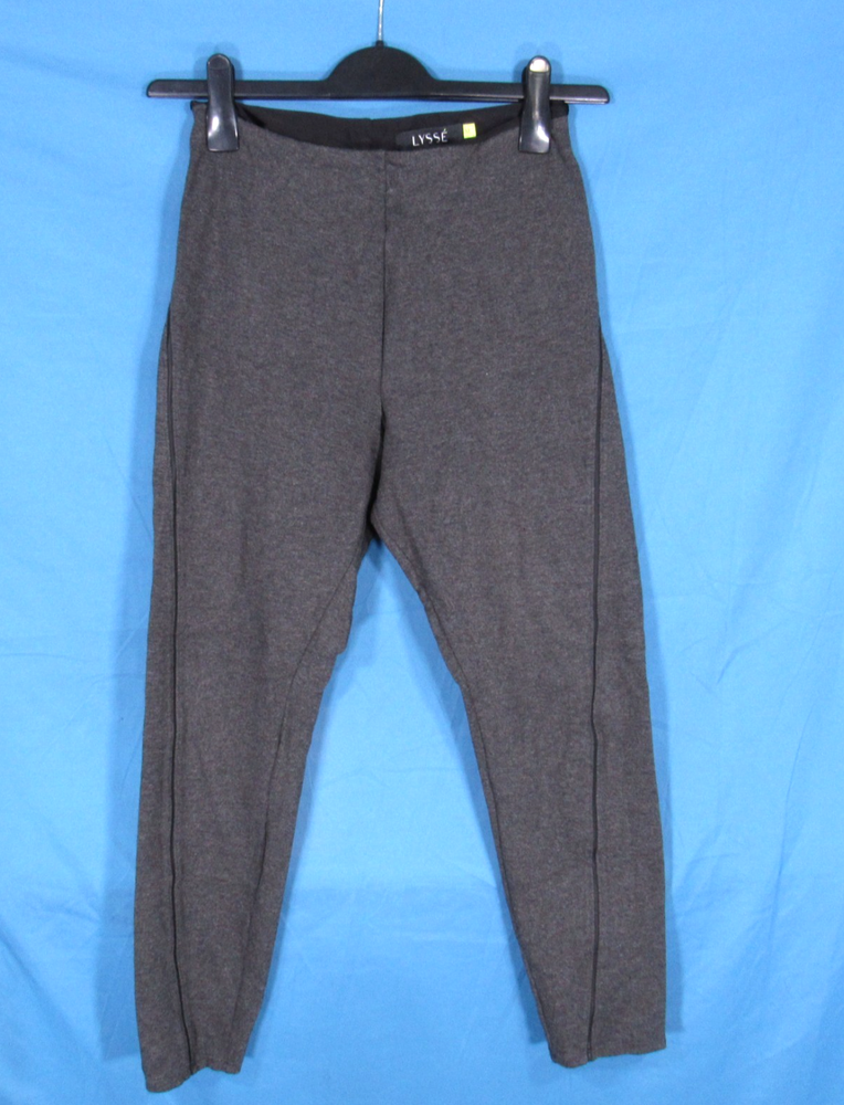 LYSSE Charcoal PONTE KNIT Tummy-Control SIGNATURE CENTER SEAM LEGGINGS Sz M