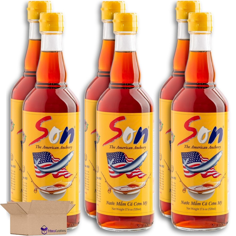 Son Premium Fish Sauce The American Anchovy 1 Year Aged   17.6 Ounce, 6 Bottles