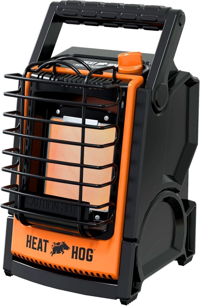 Heat Hog 9,000 BTU Portable Propane Heater delivers reliable warmth for outdoor.