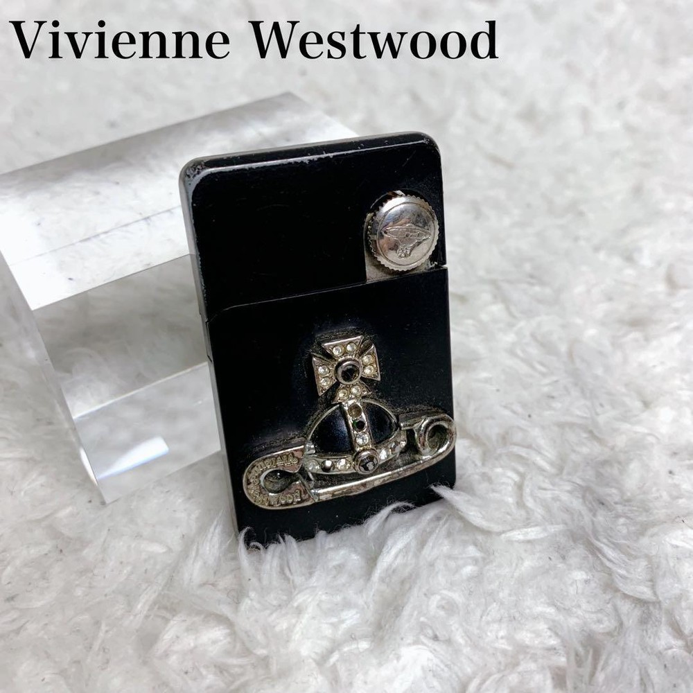 Vivienne Westwood Oil Lighter Black Safety Pin