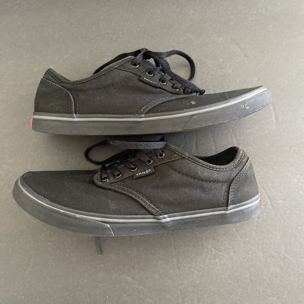 Vans Off The Wall Women Size 7 Black Skate Shoes Sneakers