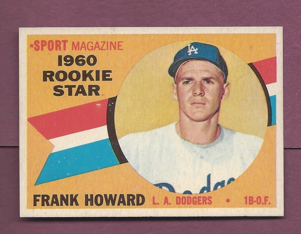 SHARP 1960 TOPPS BASEBALL #132 FRANK HOWARD ROOKIE CARD RC NM NMMT .99 SH V973