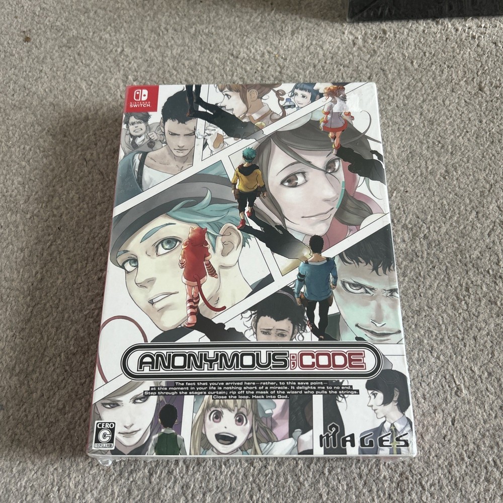 Nintendo Switch ANONYMOUS CODE Limited Edition Guidebook Japan NTSC-J
