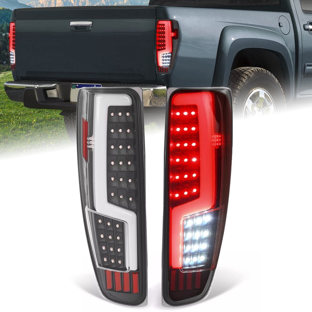 Clear LED Tail Lights For Chevy Colorado GMC Canyon 2004-2012 Driver + Passenger