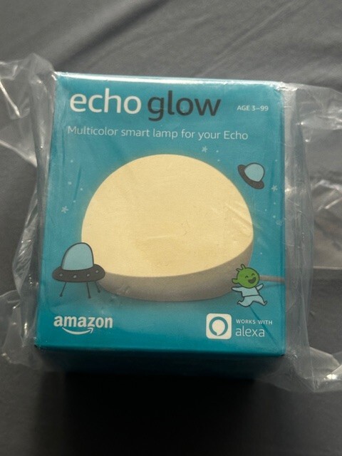 Amazon Echo Glow - Multicolor smart lamp, Works with Alexa BRAND NEW SEALED