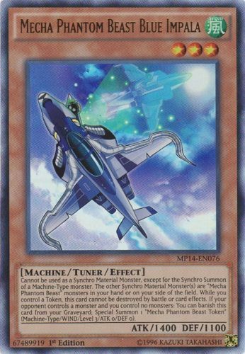 Mecha Phantom Beast Blue Impala MP14-EN076 Ultra Rare 1st Edition Modera