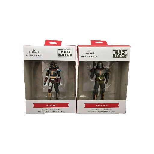 2024 Hallmark Star Wars Bad Batch Hunter & Wrecker Ornament Set