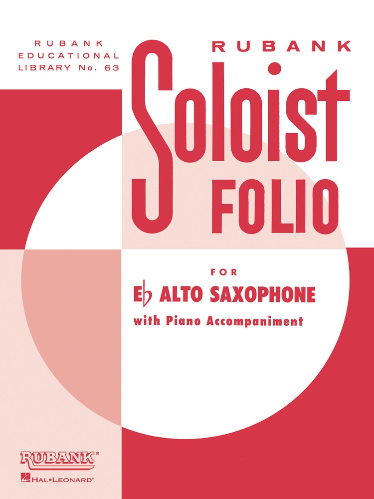 Soloist Folio Eb Alto Saxophone Solo Piano Classical Sheet Music Rubank Book