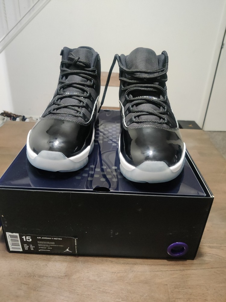 Size 15 Air Jordan 11 Retro High Space Jam Basketball Shoes  
