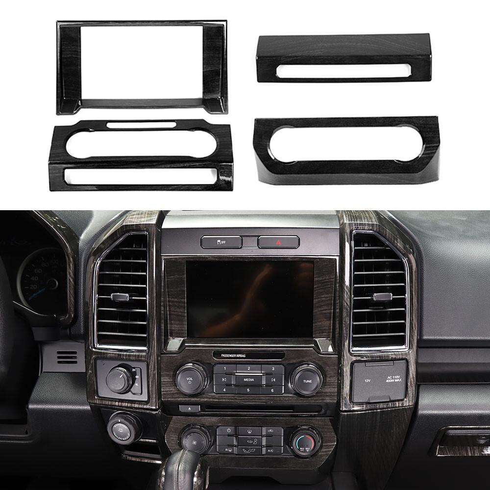 For F150 Center Console Trim Cover GPS Navigation Frame Radio Switch Bezel 2015+
