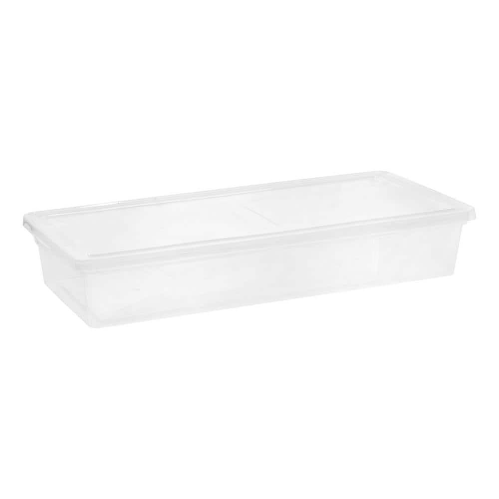 41 Qt. Underbed Storage Box,Clear