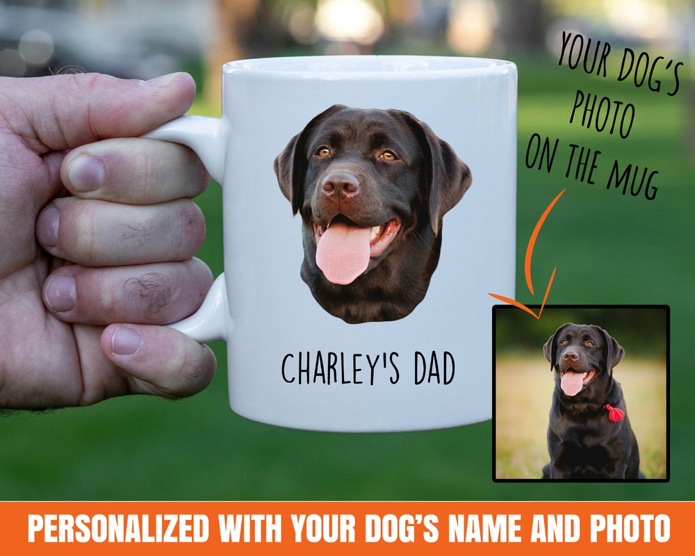 Dog Dad Mug Custom Dog Dad Gift Gift For Dog Dad Personalized Dog Dad Gift