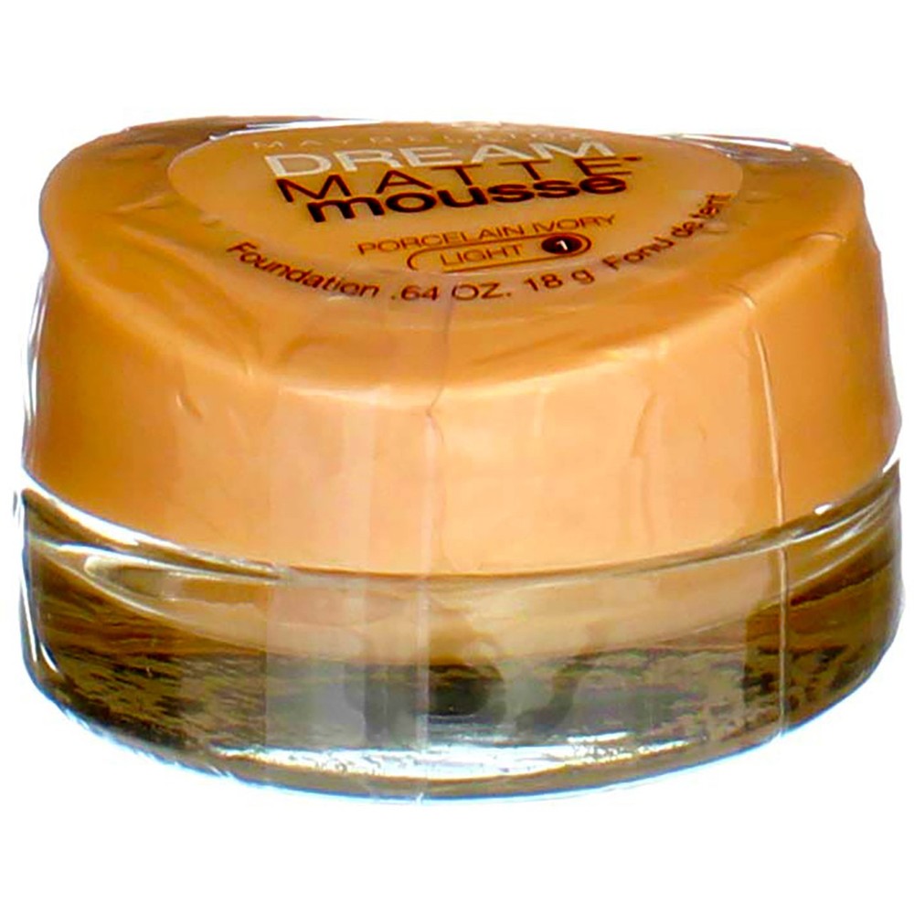 3 Pack Maybelline Dream Matte Mousse Foundation Porcelain Ivory Light 1 0.5 oz