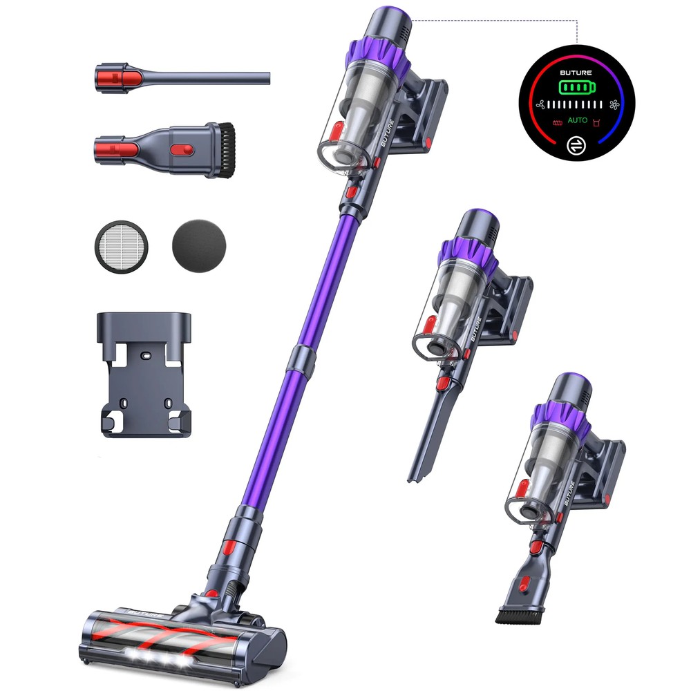38Kpa 450W Handheld Cordless Vacuum Cleaner Automatically Suction 1.5L Dust Cup