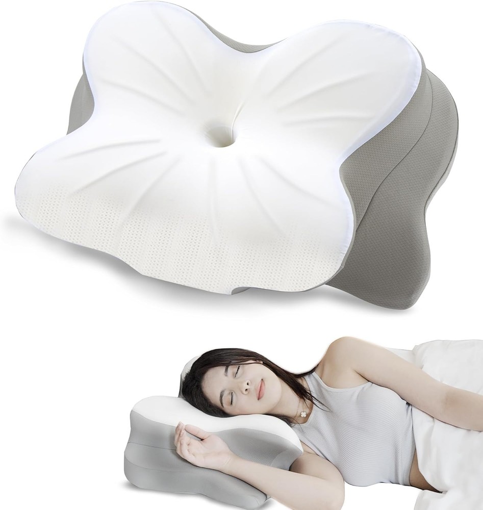 Side Sleeper Pillow w/ Arm Holes Memory Foam Ergonomic Neck Shoulder Pain Relief