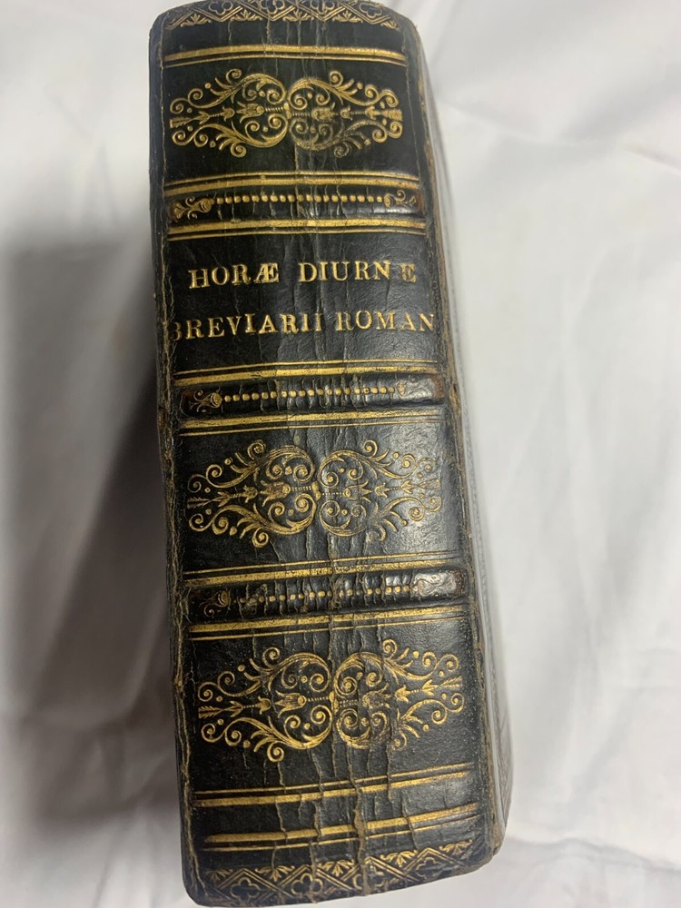 Black Calf Binding Book Of Hours In Latin 1792